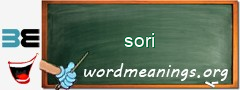 WordMeaning blackboard for sori